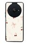 Xiaomi Redmi A3 Glossy Phone Case with Cherry Pearl Lace Design