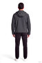 Men's Bird and Goose down Filled Regular Cut Hooded Long Sleeve Navy Blue Jacket - 3