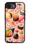 iPhone 16E Sushi Love Club Design Glossy Phone Case