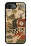 iPhone 16E Retro Road Racing Design Glossy Phone Case