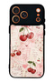 iPhone 17 Pro Max Glossy Phone Case with Cherry Love Letters Design