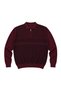 Men's Large Size Burgundy Atlas Polo Collar Zippered Knitwear Sweater 5Xl-6Xl-7Xl-8Xl - 4