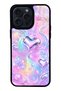 iPhone 14 Pro Max Iridescent Love Design Glossy Phone Case