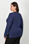 Stoned and Printed Combed Cotton Blouse - 3