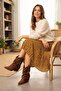 Lowe Women's Cowboy Boots with Bellows and Heels in Melo Matte Leather