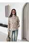 Double Breasted Collar Short Trench Coat - 3