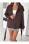 Double Breasted Collar Short Trench Coat - 2