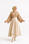 Women's Bat Sleeve Oversize Knitwear Sweater Mink - 2