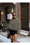Drawstring Bomber Trench Jacket - 2