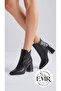 Serrace Croco Material Women's Stylish Heeled Boots