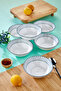 Set of 6 14 cm Olive Porcelain Bowls Ckr4254 - 4