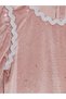 Peak New Season Pink Balloon Sleeve Girls' Velvet Glitter Dress - 4