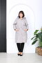 Hooded Plus Size Trench Coat - 4