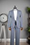 Drawstring sports suit (8432-8419-8395) blue - 2