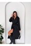 Double-Breasted Collar Long Trench Coat 1.20m - 4
