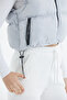 Women's Gray Crop Puffer Vest - 7