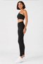 Women's Black High Waist Belize Fabric Flexible Sports Fitness Casual Leggings - 4