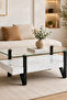 طاولة شاي مفرد QJ-495 WHITE.M - 2