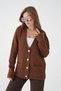 Long Sleeve Oversize Thick Knit Loose Knitwear Cardigan Aw26Hi0016