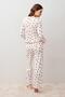 Long Sleeve Cherry Patterned 100% Cotton Pajama Set - 2
