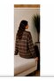 Women's Fuzzy Striped Knitwear Tunic – Soft Textured Oversized Sweater - 5