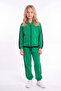 Girl's Ribbed Crop and Stripe Detailed Tracksuit Set - 6