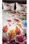 Summer Garden 5D Digital Printed Cotton Double Duvet Cover Set Is 6 Pieces - 3