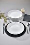 Set of 6 25.5 cm Perla Porcelain Serving Plates Ckr4224 - 2