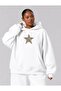 3 Yarn Combed Cotton Plus Size Leopard Star Printed Unisex Sweatshirt Df4