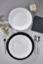 Set of 6 25.5 cm Perla Porcelain Serving Plates Ckr4224 - 3