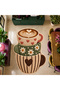 Sdt Fincan Patterned Modern Woven Base Decorative Carpet Sdtamour4111