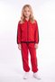 Girl's Ribbed Crop and Stripe Detailed Tracksuit Set - 6