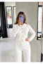 Knitwear Belted Buttoned Blouse Trouser Set - 6