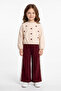 Ribbon Embroidered Elastic Waistband Girls' 2-Piece Set - 2