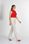 Spanish Style Polka Dot Patterned Lycra Trousers 30381 - 7