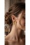 Gold Color Filigree Steel Butterfly Earrings - Tarnish Resistant - 2