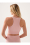 Motion Soft Textured Crop Top Pink - 2