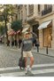 Crew Neck New York Text Detailed Oversize Long Sleeve Soft Textured Knitwear Sweater Aw26Kz00021 - 3