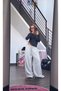 High Waist Lace-Up Elastic Wide Leg Oversize Basic Sweatpants Aw26Ea0003 - 4