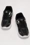 Unisex Faylon Sole Lace-Up Sports Shoes Black White - 4