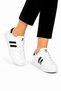 Unisex Skin Poly Sole Sneaker Shoes White - Black - 2