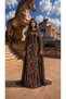 Evening Dress with Cape Detail, Beading and Tulle Detail - 2