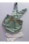 Handmade Gabardine Fabric Baby Boy Romper - 3