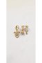 Gold Color Zircon Stone 3-Piece Steel Charm Earring Set - Tarnish Resistant - 4