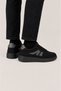 Men's Linen Sneaker Shoes Black - 3