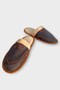 Unisex Plush Inside Non-Slip Sole Bohça House Slippers Smoked - 3