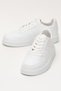 Unisex Lace-Up Sports Sneaker Shoes White - 7