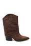 Mira Aria Women's Western Short Boots 0012502 Brown Suede - 5