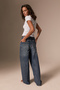 Lexy women's standard waist baggy balloon blue tint jean pants - 6