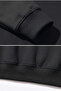Unisex Soft Textured Oversize 3 Thread Zipper Sweatshirt - 4